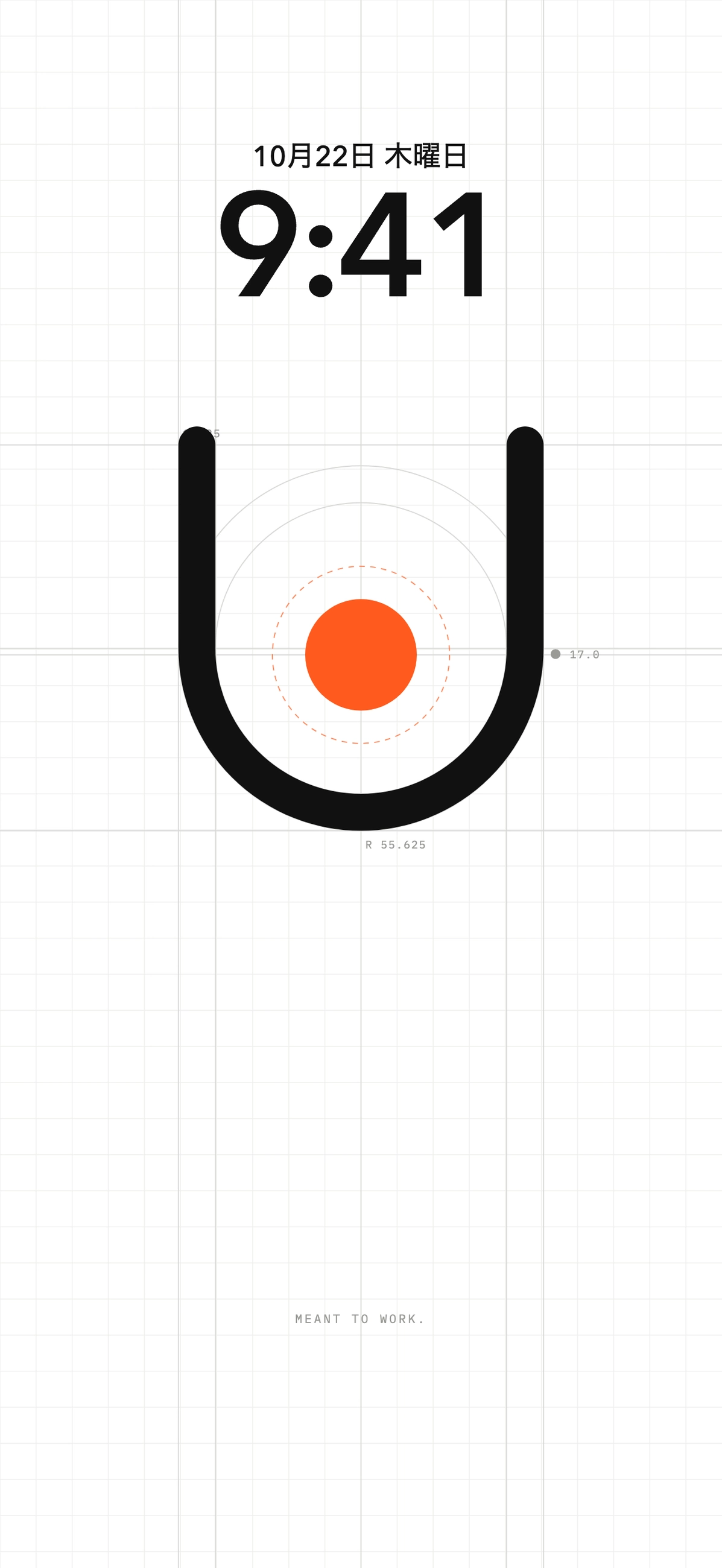 ULUNOAのシンボルを使ったiPhoneのロック画面