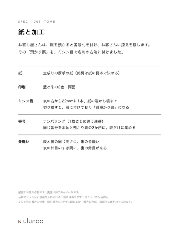 いとめ — 仕様